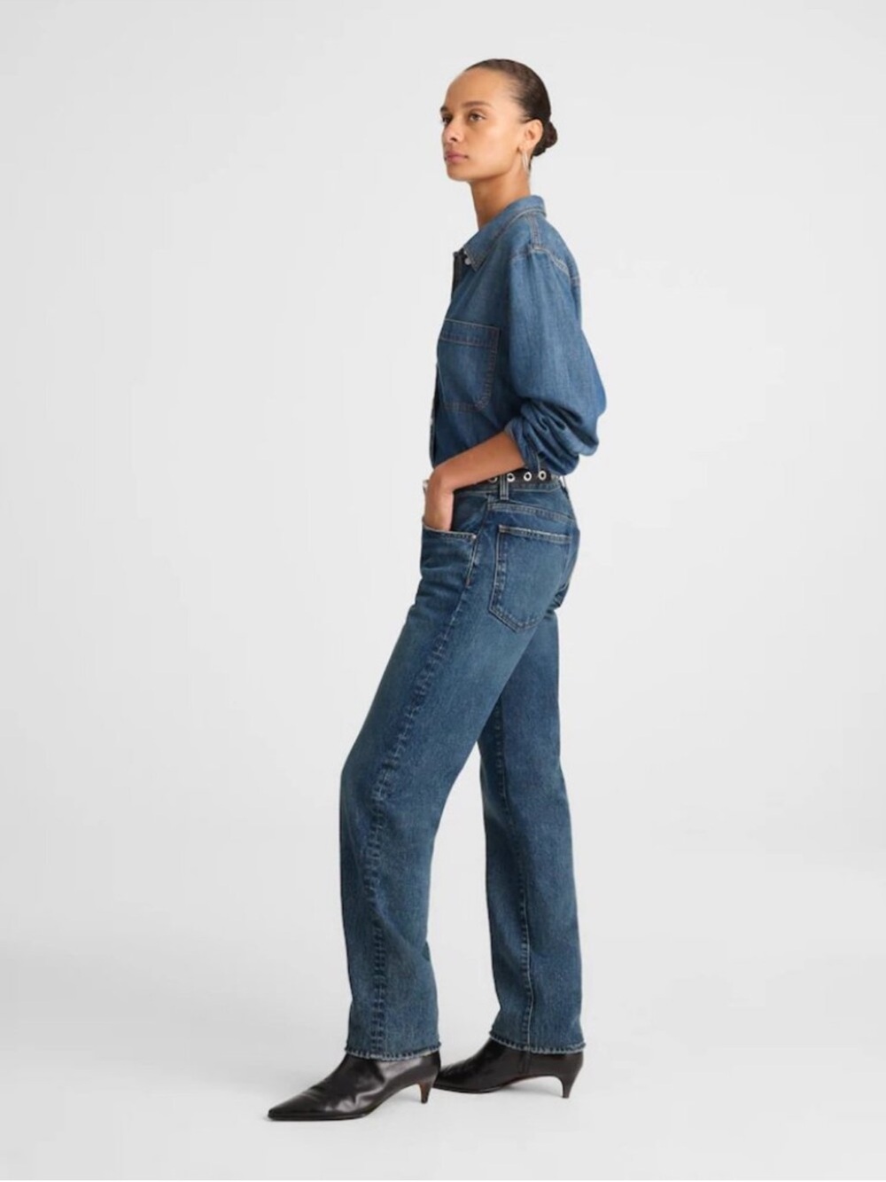 Madewell The Dean Easy Straight Jean Size 27 - Picture 2 of 10